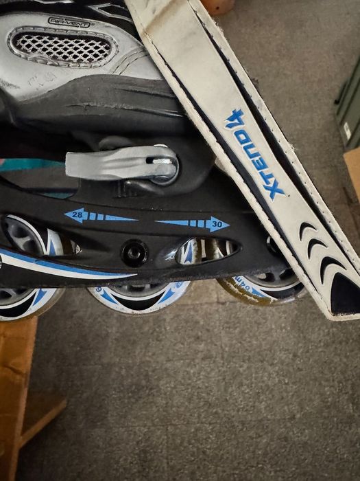 Patins em linha, criança - tamanho modificável 28-30