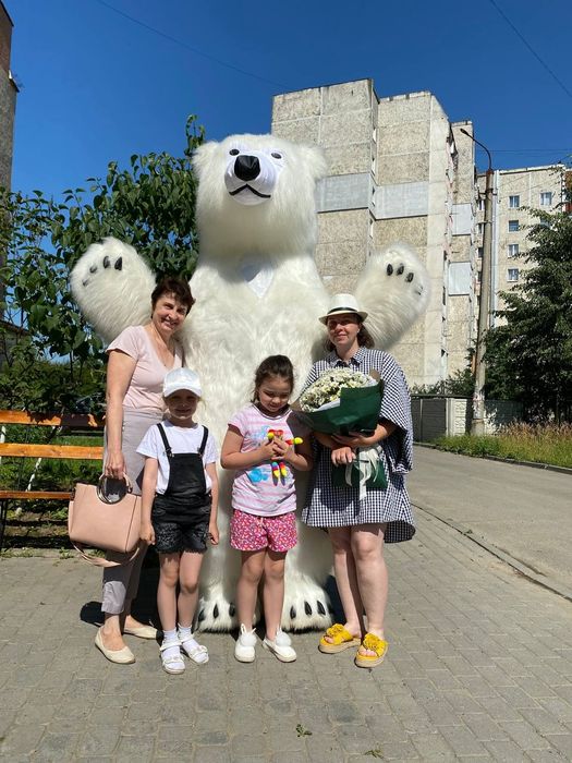 Замовлення на свято. Панда.Білий ведмедик.Хепі Мішка.Аніматори Коломия