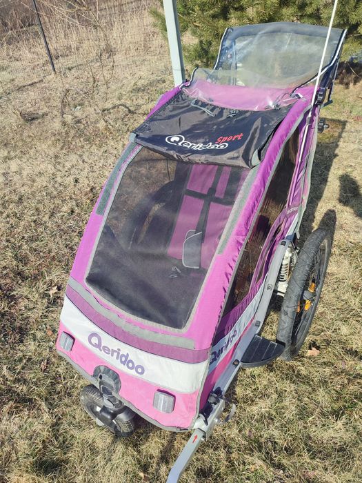 Przyczepka rowerowa riksza wózek rowerowy do roweru qeridoo sportrex