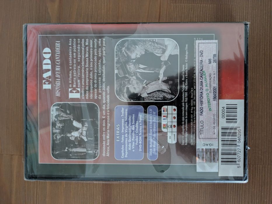 DVD NOVO e SELADO - Coleção Cinema Português " Fado, Historia d´uma Cantadeira " 1947