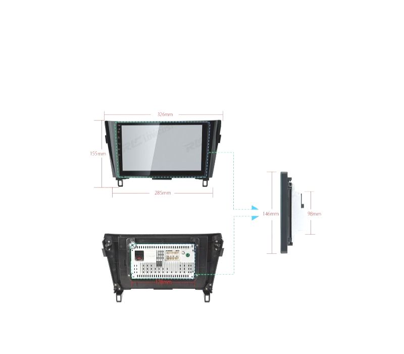 AUTO RADIO GPS ECRA TACTIL 10.1" PARA NISSAN QASHQAI X-TRAIL ANDROID 12