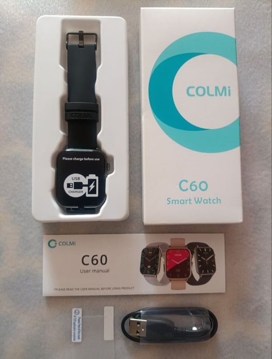 Очень красивые смарт-часы - Colmi C60 + 2 ПОДАРКА