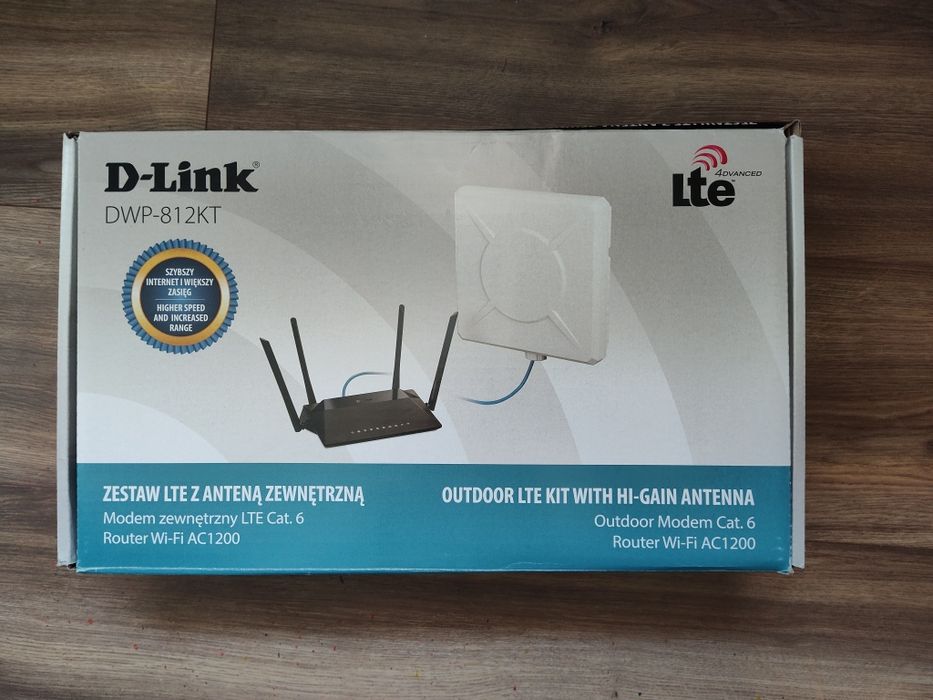 D-Link DWP- 812KT, LTE z anteną zewnętrzną - jak nowy