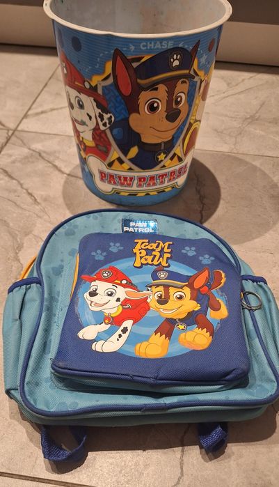Psi Patrol kubeł na zabawki plecak