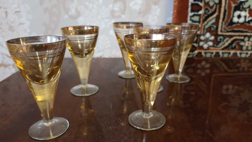 вінтаж стопки рюмки чарки радянськи Bohemia срср  незвичайні