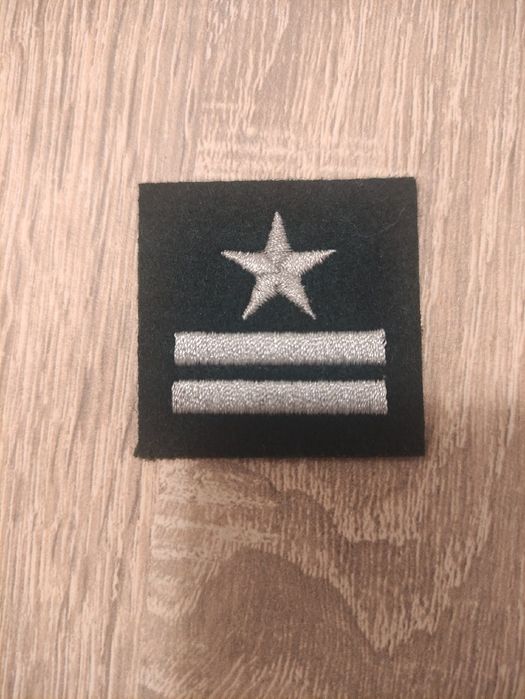Stopień na beret wojskowy zielony haftowany