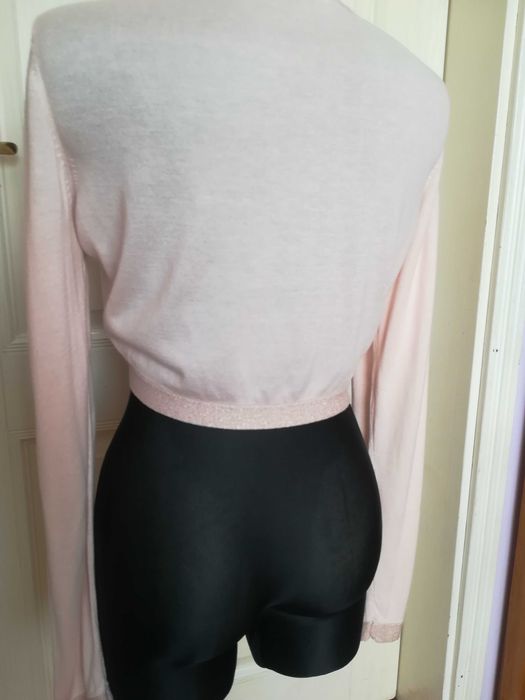 Bolerko sweterek pudrowy róż r. 36/38 Camaieu