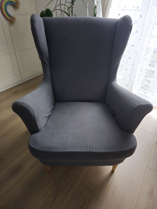 Fotel uszak Ikea szary