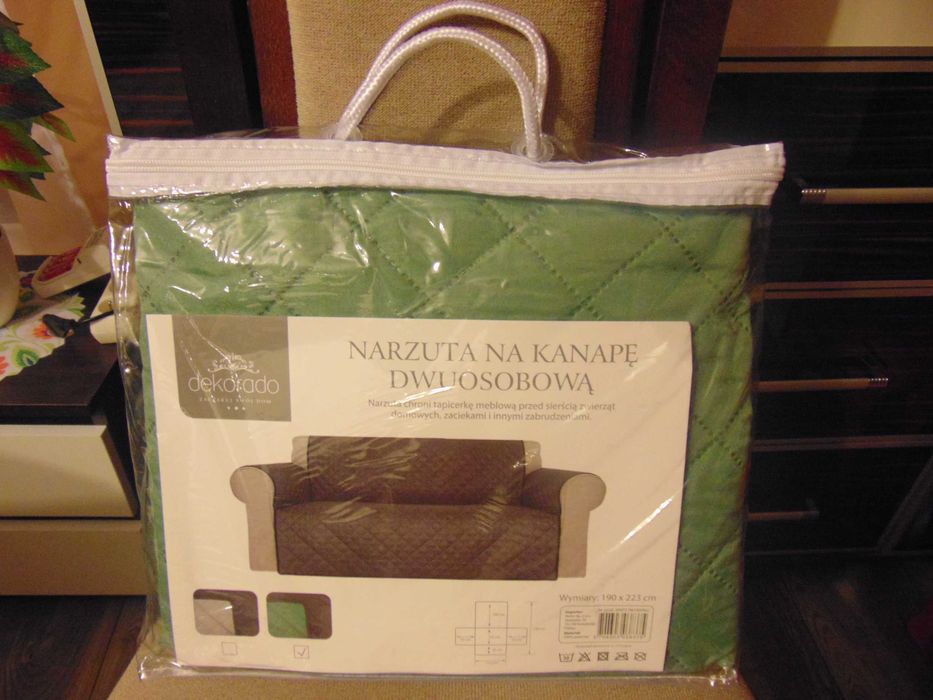 Narzuta pikowana na kanapę dwuosobową nowa