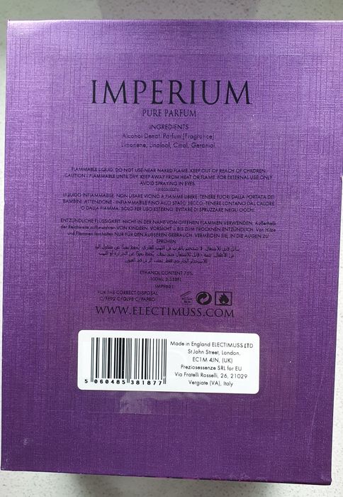 Perfumy Electimuss Imperium 99/100