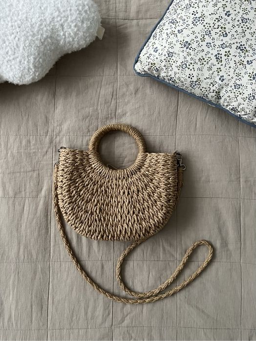 Соломяна стильна сумка