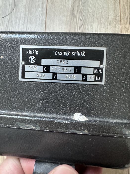 Zegar sterujacy Krizik SPS2, Czechosłowacja