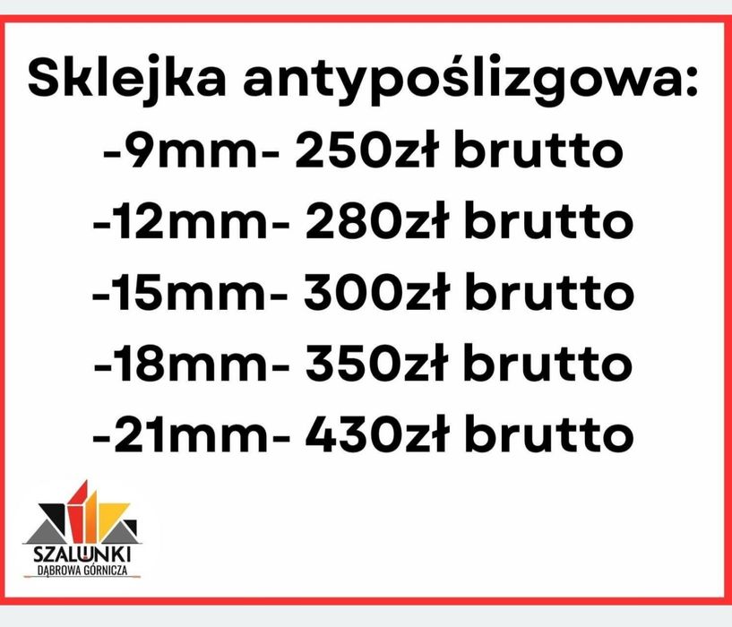 Sklejka antyposlizgowa plyty na podłogę