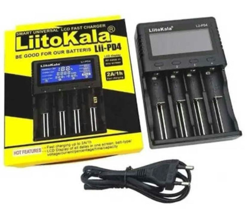 Зарядний пристрій  LiitoKala LII-PD4 з кабелем живлення