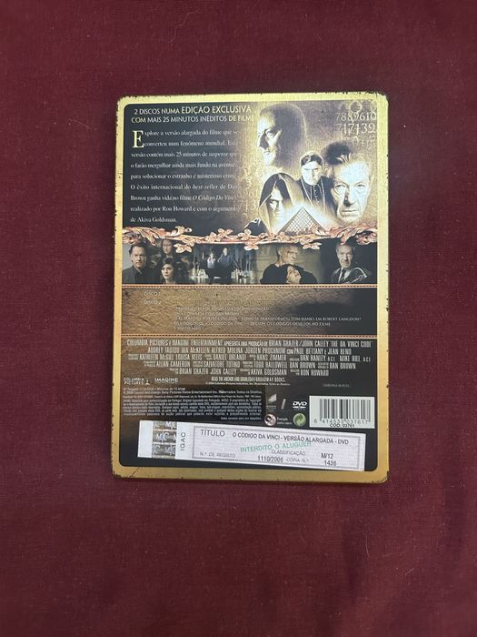 DVD Codigo da Vinci cx metalica