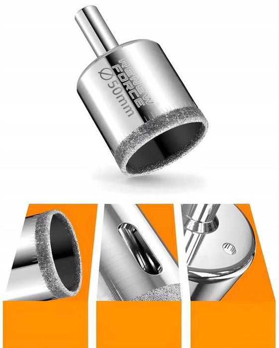 Otwornice diamentowe do płytek gresu szkła koronka zestaw 10szt 6–68mm