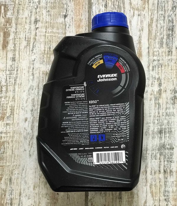 Масло Evinrude XD50 2Т 1л и 3.8л