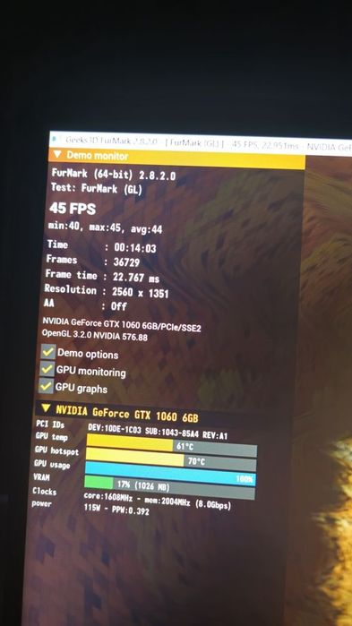 GTX 1060 6gb Asus Rog Strix