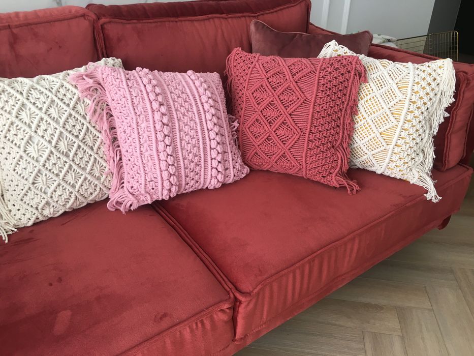 Poduszka makrama 40x40