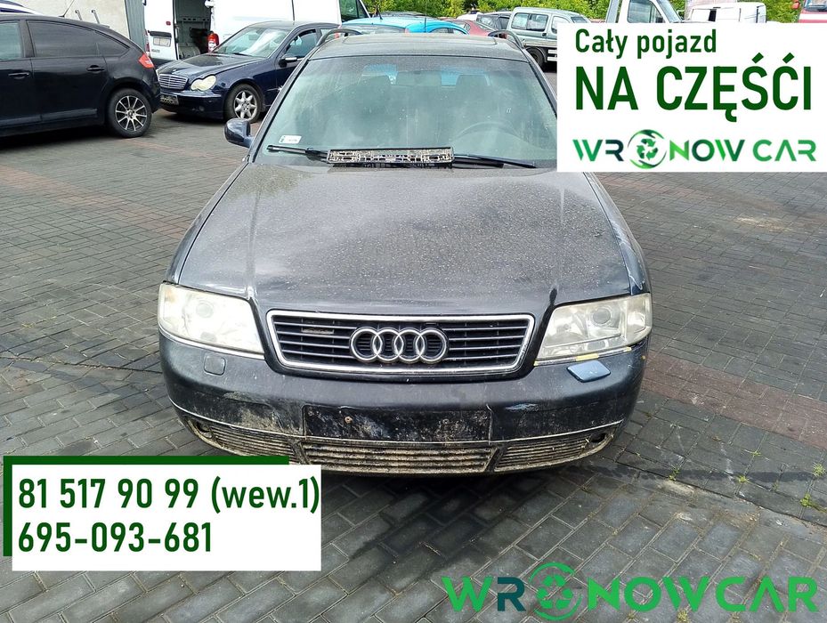 Audi A6 C5 Przed Lift QUATTRO (97-01r.) 2.8 B 193KM. Silnik ACK Skrzynia DEX lakier LZ9U / W9.Cały na części. GWARANCJA !!! Przód Tył Zestaw Komplet Drzwi Klapa Zderzak Błotnik Maska Grill Atrapa Szyba Pas Lampa Lusterko Boczki Fotel Kanapa Kokpit Deska R