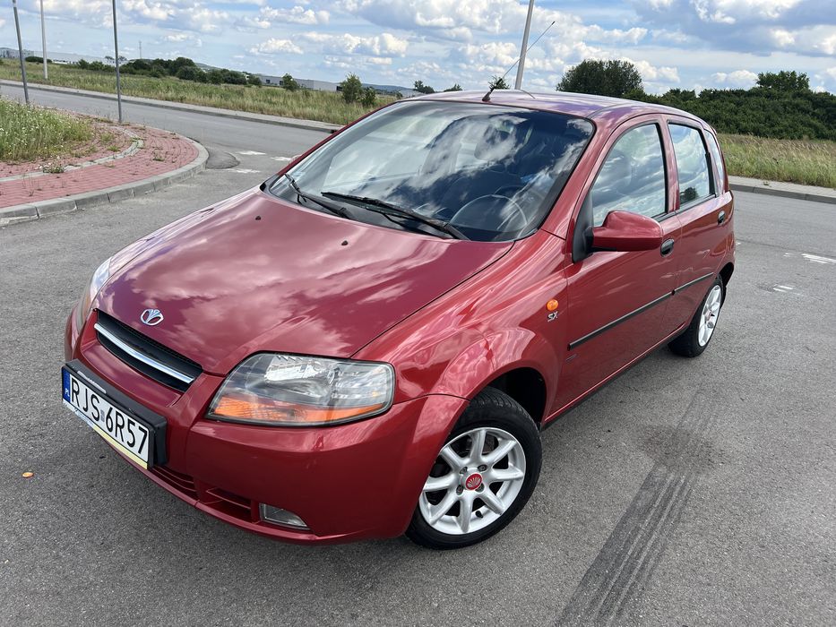 Daewoo Kalos 1.4 16v/TYLKO 84 tys przebiegu!2004r/klima/alu/4 el szyby/nowe sprzeglo