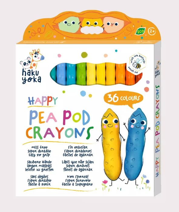 Kredki Uśmiechnięte Fasolki 36 Kolorów. Nowy Produkt