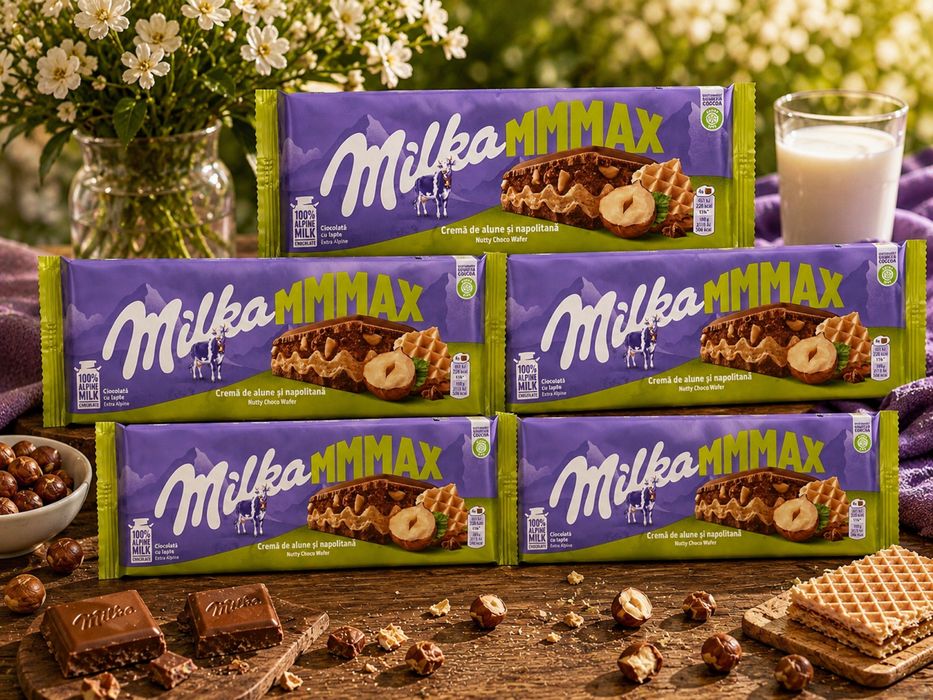 Milka mmmax 300g wafelek orzechowy zestaw 5 sztuk