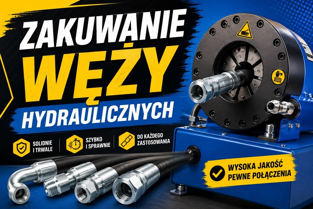 Przewód hydrauliczny. Zakuwanie węży hydraulicznych.