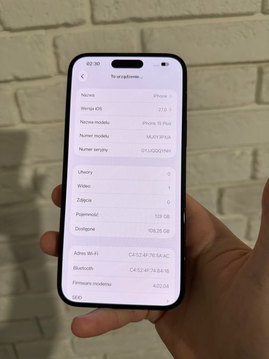 iPhone 15 plus 128GB | 87% kondycji