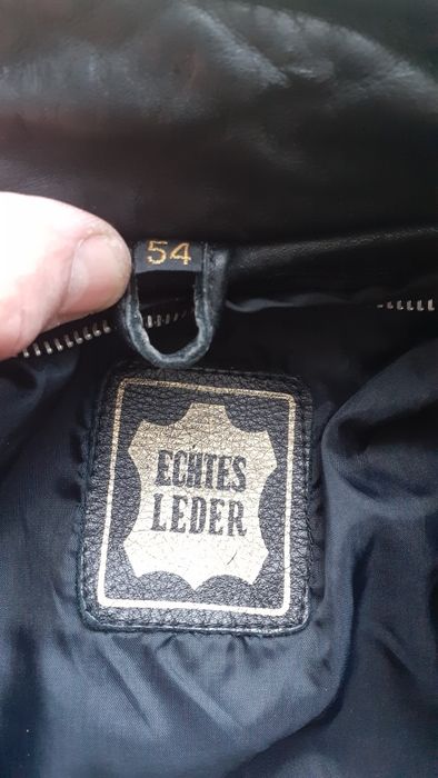 Mужская кожаная куртка-бомбер IXS Швейцария черного цвета.EU 54.