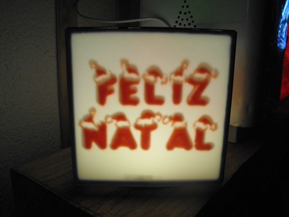 Luminária Cubo - Personalização de Natal