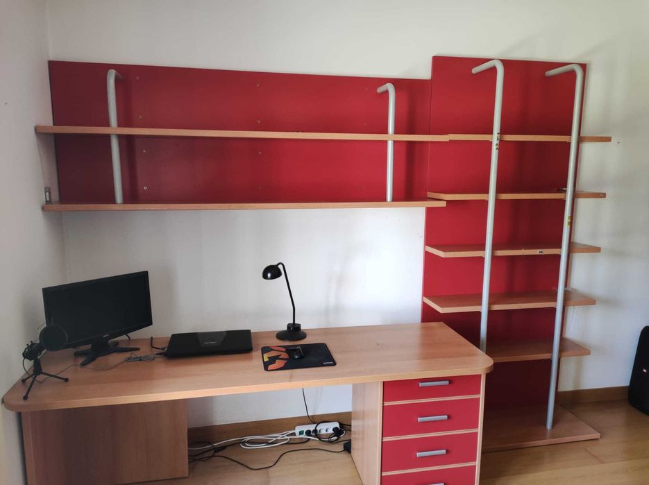 Conjunto Estante + Secretária