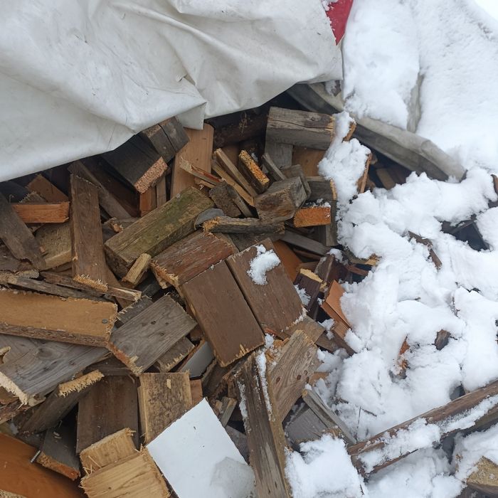 Stos drzewa pocietego