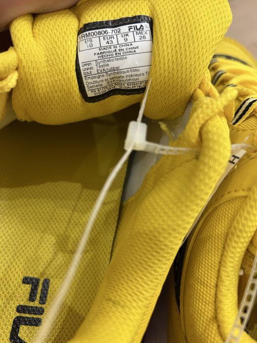 Buty sneakers FILA żòłte skorzane NOWE skorzane rozmiar EU 43