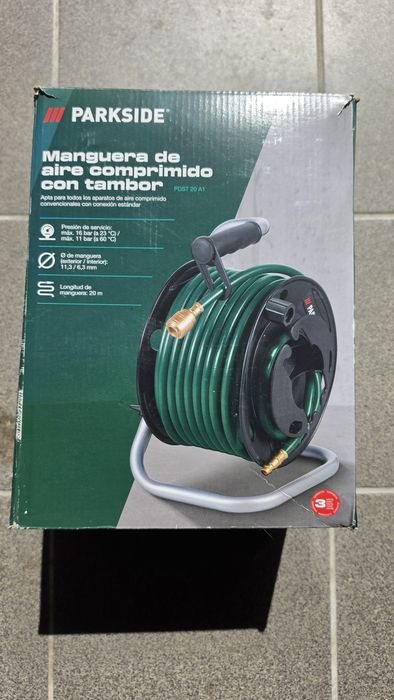Enrolador de manqueira de ar comprimido Parkside