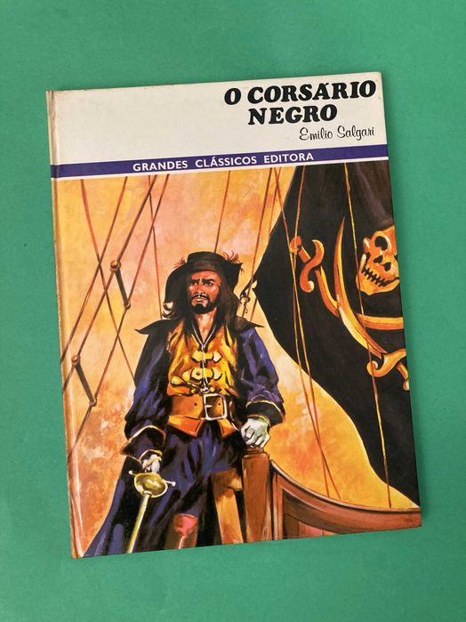 Livro O Corsário Negro Emilio Salgari Porto Editora Anos 80