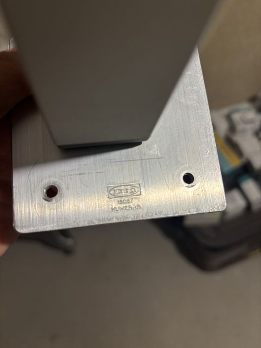 Nozki aluminiowe do mebli szafeo ikea 8 szt