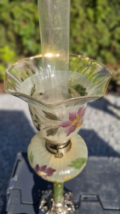 Stara lampa naftowa ,francja ,kompletna