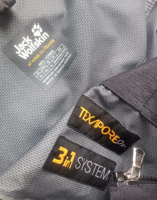 Jack Wolfskin męska kurtka z kapturem membrana XL