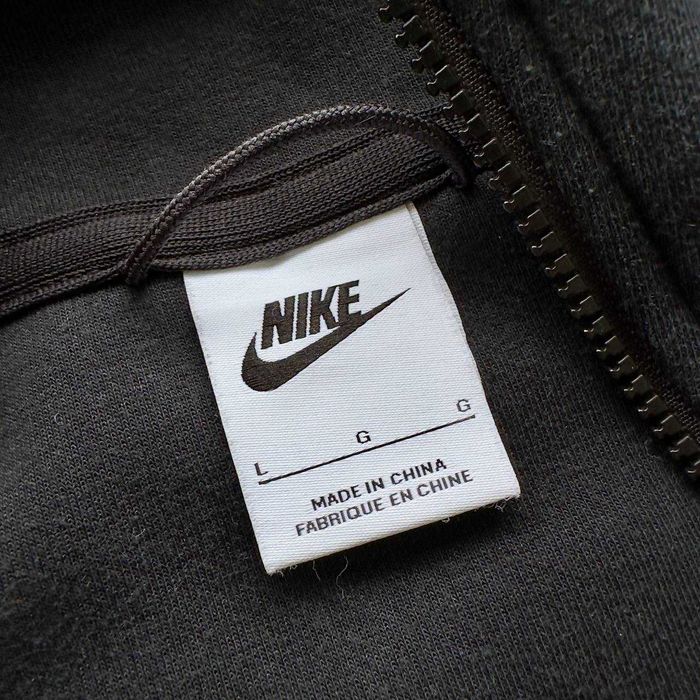 Legit Nike Tech Fleece Black Zip Hoodie Оригинальная Зипка [L]