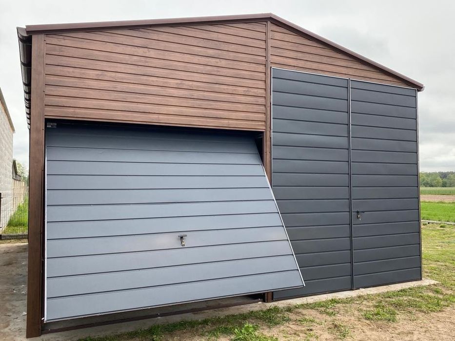 magazyn hala blaszana 6x8 nowoczesne garaże