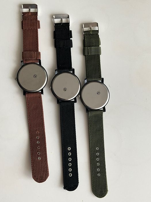 3 nowe zegarki kwarcowe casual, sport style tanie cena za komplet 3szt