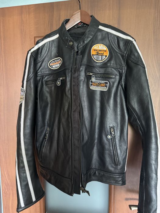 Wolf wear skórzana kurtka motocyklowa