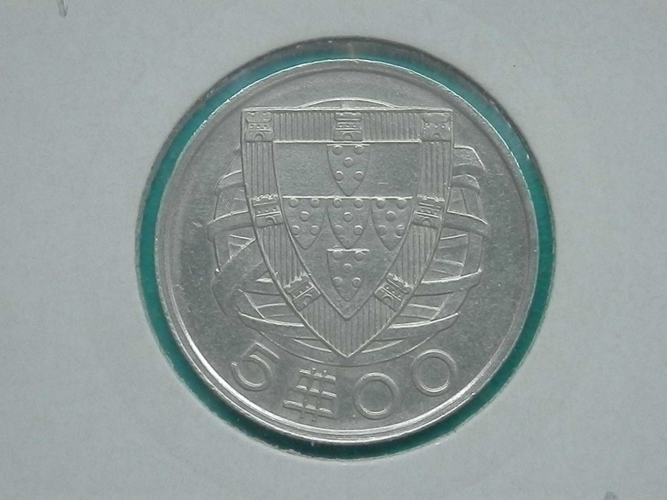 1209 - República: 5$00 escudos 1934 prata, por 42,00