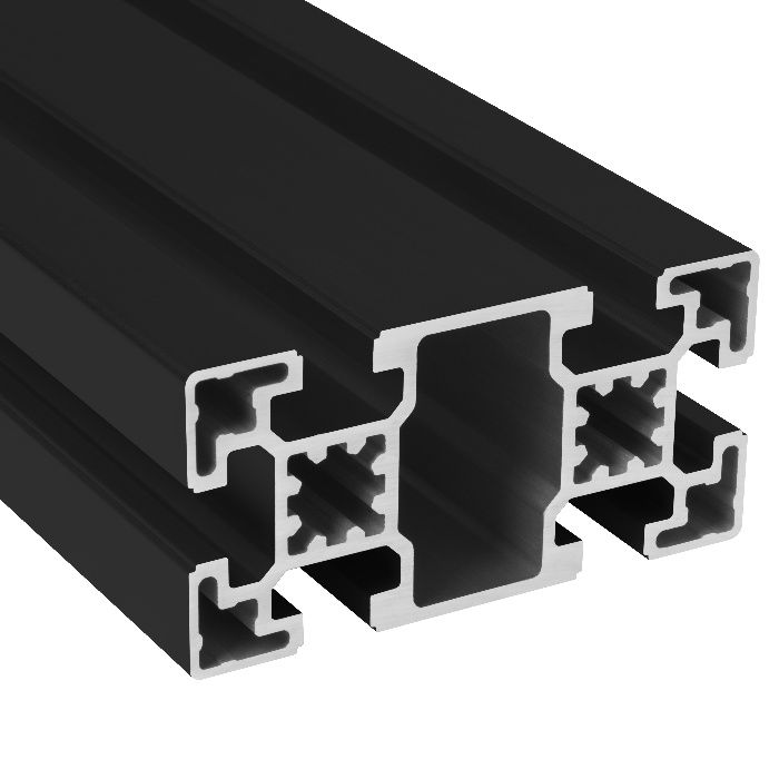 Perfil de Alumínio preto