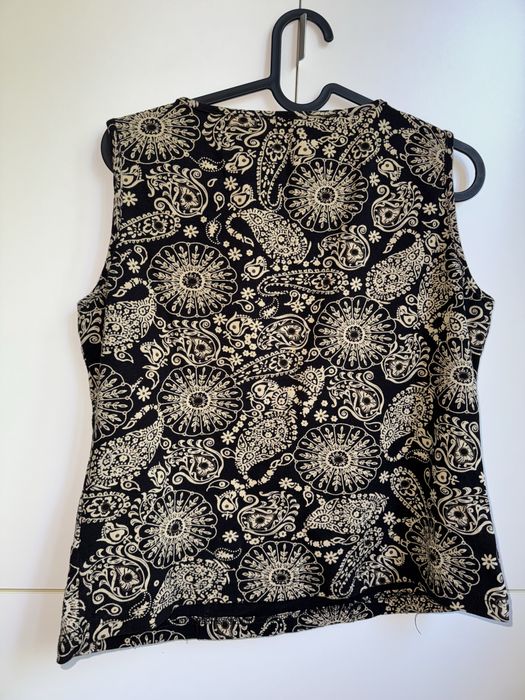 Bluzka z ozdobnym dekoltem L 95% bawełna