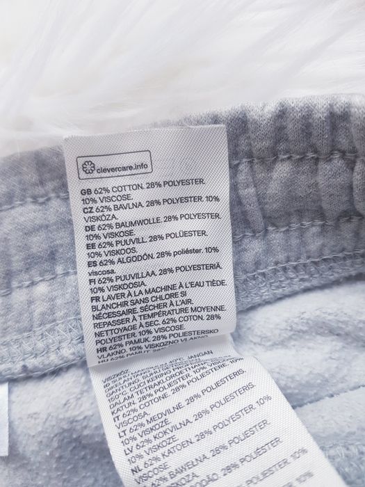 Bawełniane dresy damskie z wysokim stanem marki H&M rozmiar XS/S/M .