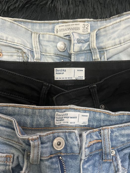 Jeans Bershka Stradivarius Shein POUCO USO 32 e 34