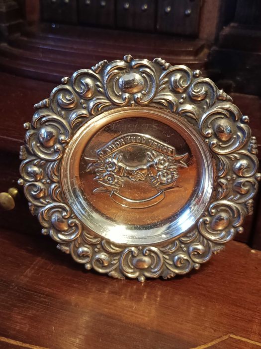 Salva Prata Portuguesa Contrastada 925 10 cm 25 gr