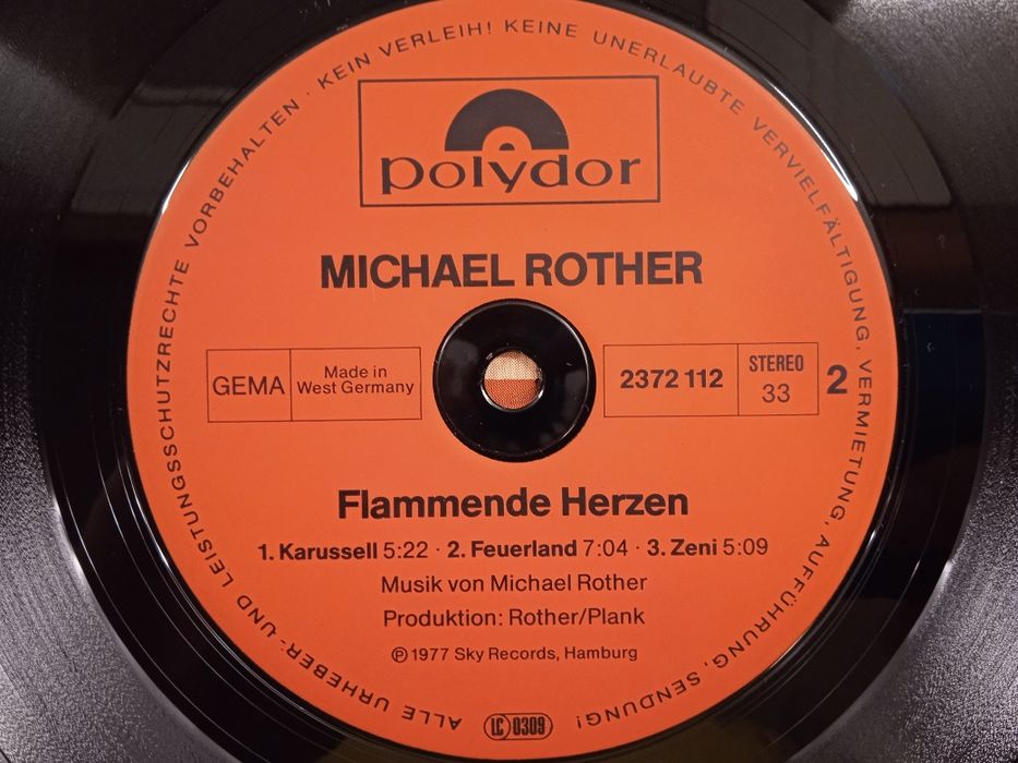Michael Rother - Flammende Herzen winyl